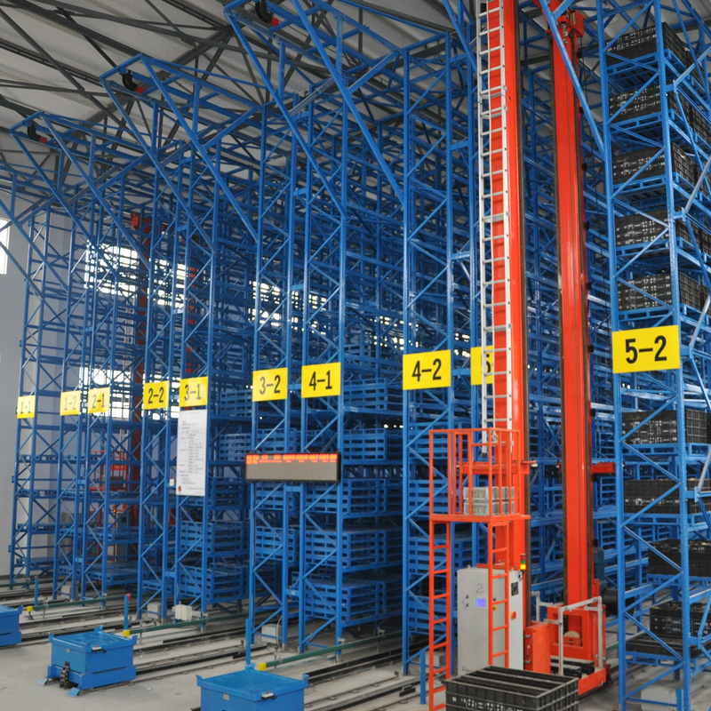 Система решений для хранения склада ASRS высокой плотности ASRS